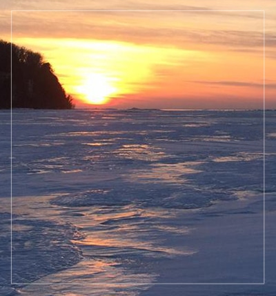 sturgeon bay ice fishing ice fish green bay sunset